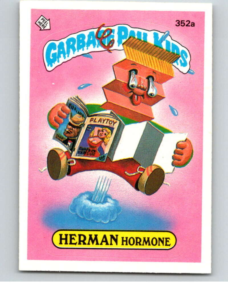 1987 Topps Garbage Pail Kids Series 9 #352A Herman Hormone V73629 Image 1