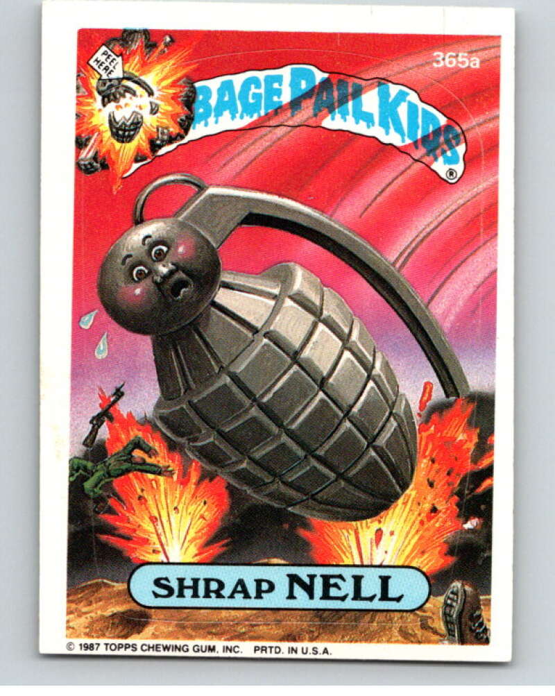 1987 Topps Garbage Pail Kids Series 9 #365A Shrap Nell V73659 Image 1