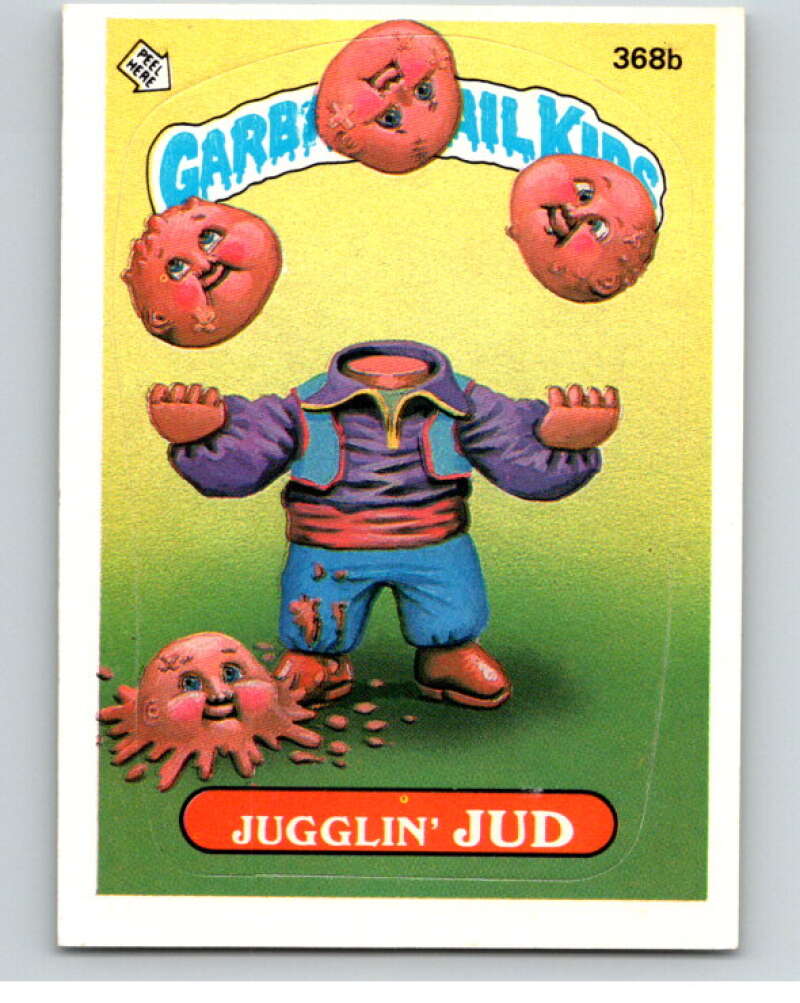1987 Topps Garbage Pail Kids Series 9 #368B Jugglin' Jud V73672 Image 1