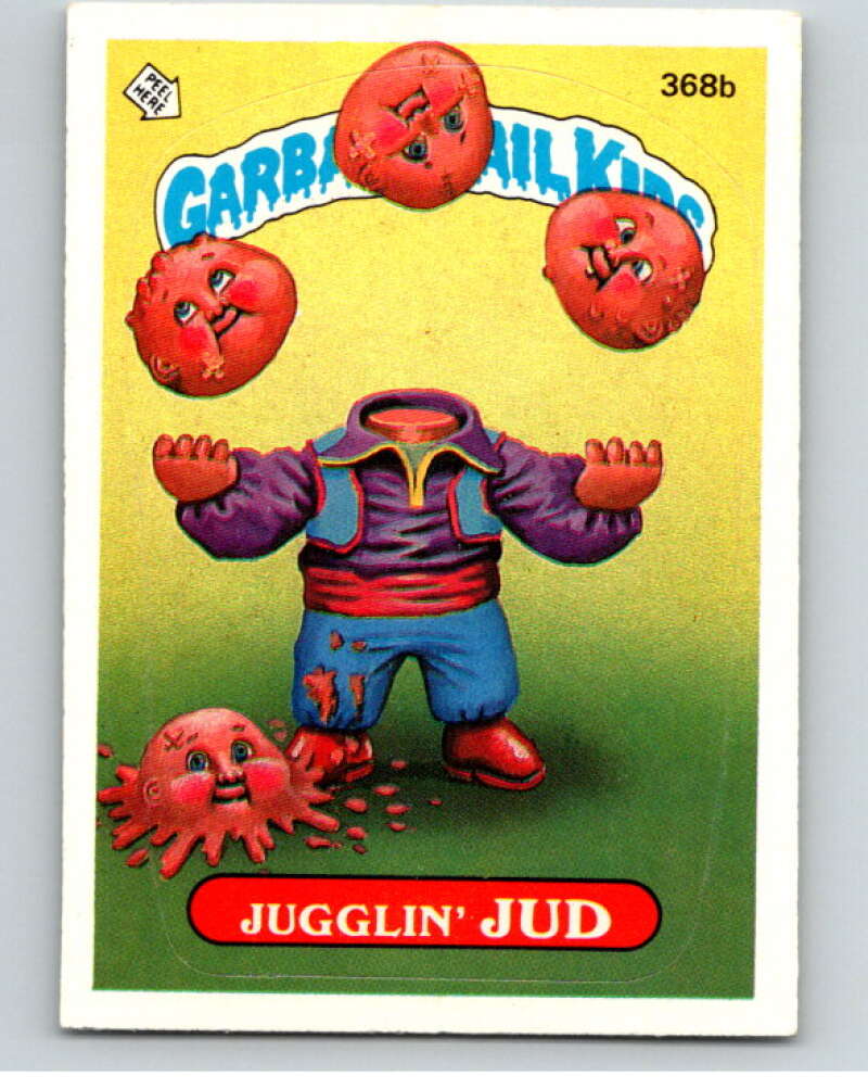 1987 Topps Garbage Pail Kids Series 9 #368B Jugglin' Jud V73673 Image 1