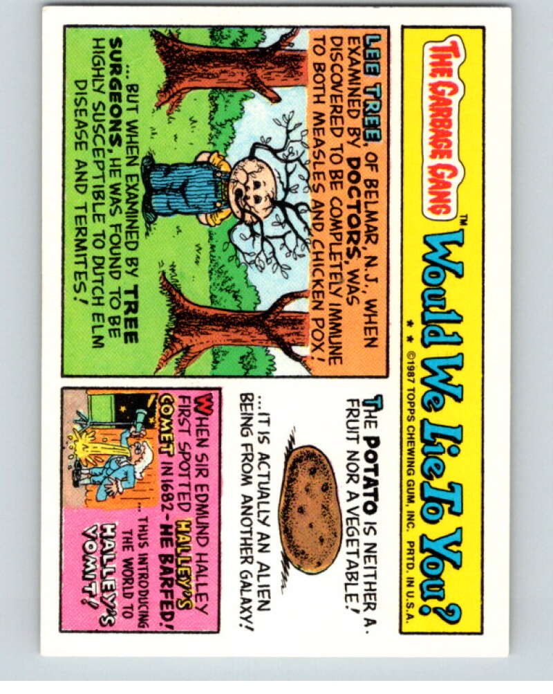 1987 Topps Garbage Pail Kids Series 9 #372A Jack Frost V73682 Image 2