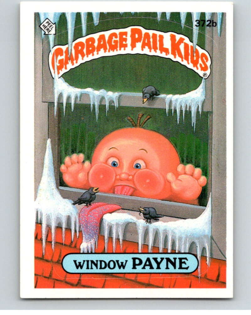1987 Topps Garbage Pail Kids Series 9 #372B Window Payne V73683 Image 1