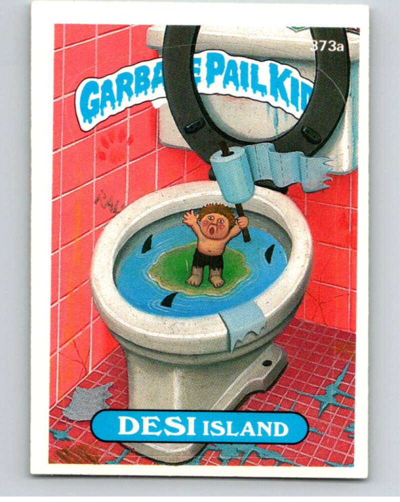 1987 Topps Garbage Pail Kids Series 9 #373A Desi Island V73684 Image 1