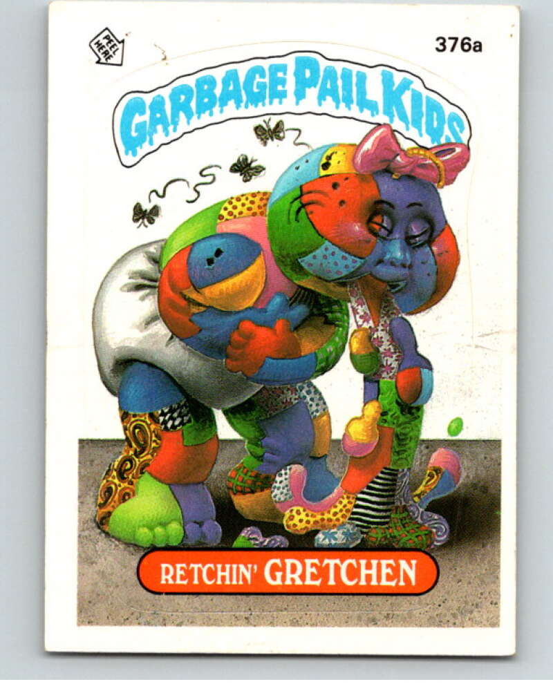1987 Topps Garbage Pail Kids Series 9 #376A Retchin' Gretchen V73692 Image 1