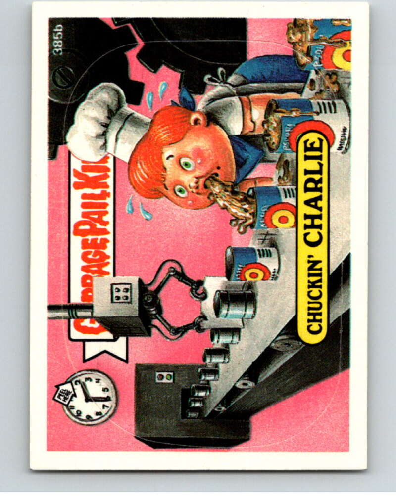 1987 Topps Garbage Pail Kids Series 10 #385B Chuckin' Charlie V73717 Image 1