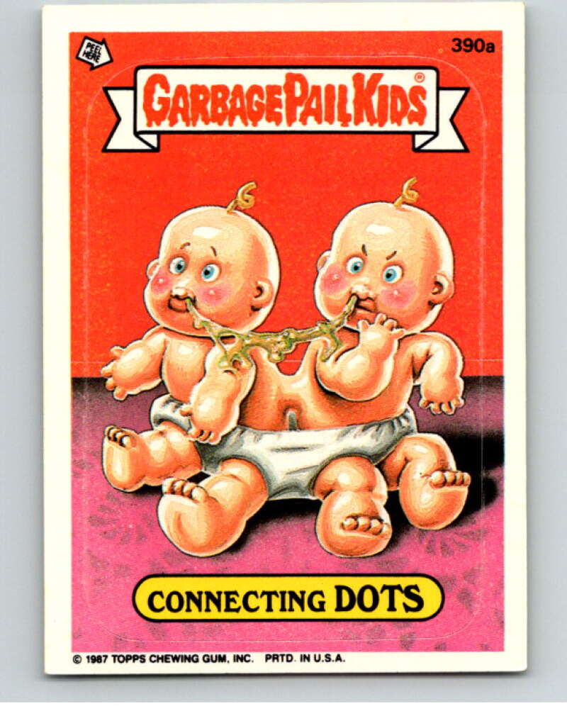 1987 Topps Garbage Pail Kids Series 10 #390A Connecting Dots V73727 Image 1