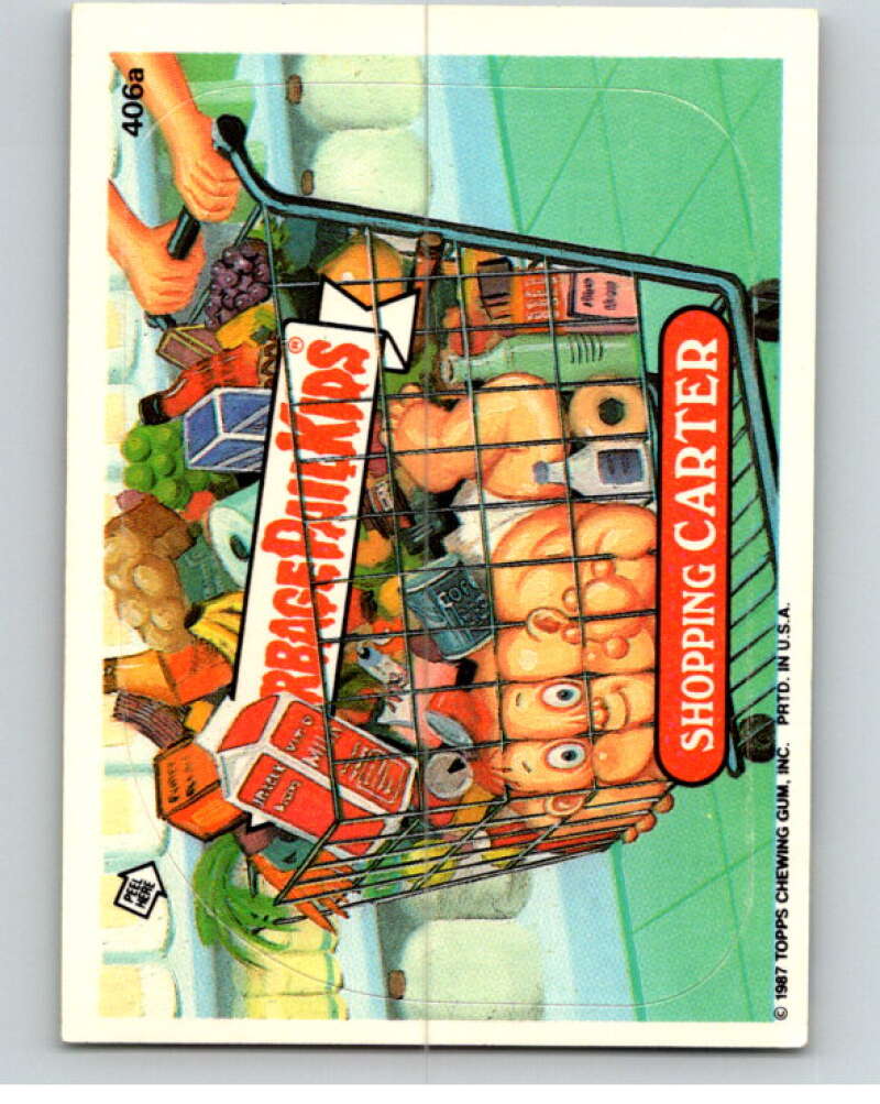 1987 Topps Garbage Pail Kids Series 10 #406A Shopping Carter V73752 Image 1