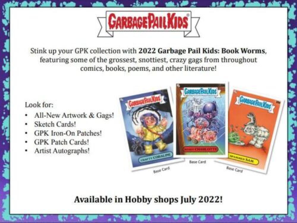 2022 Topps Garbage Pail Kids Series 1 Box Book Worms - 24 Packs/Box Image 2