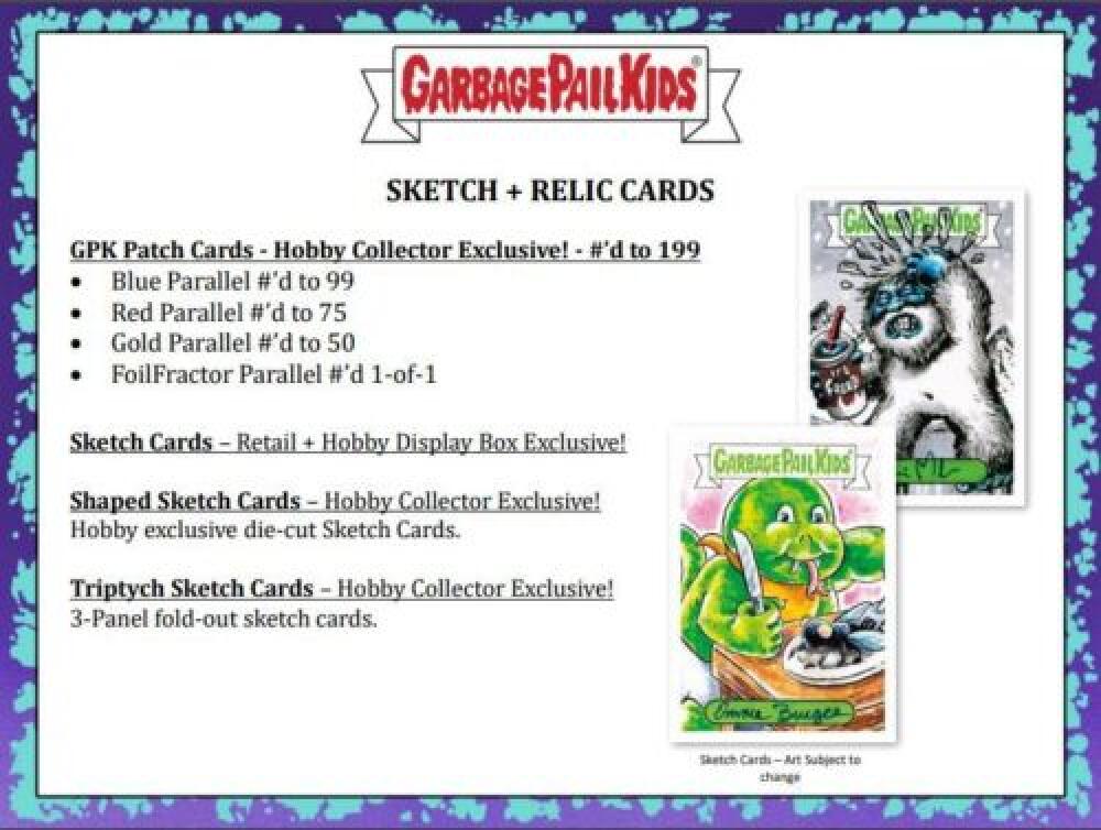 2022 Topps Garbage Pail Kids Series 1 Box Book Worms - 24 Packs/Box Image 4