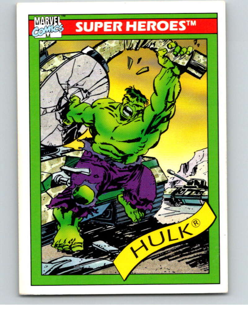 1990 Impel Marvel Universe #3 The Hulk V73787 Image 1