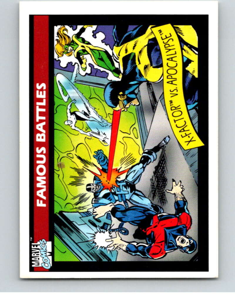 1990 Impel Marvel Universe #117 X-Factor vs. Apocalypse V73807 Image 1