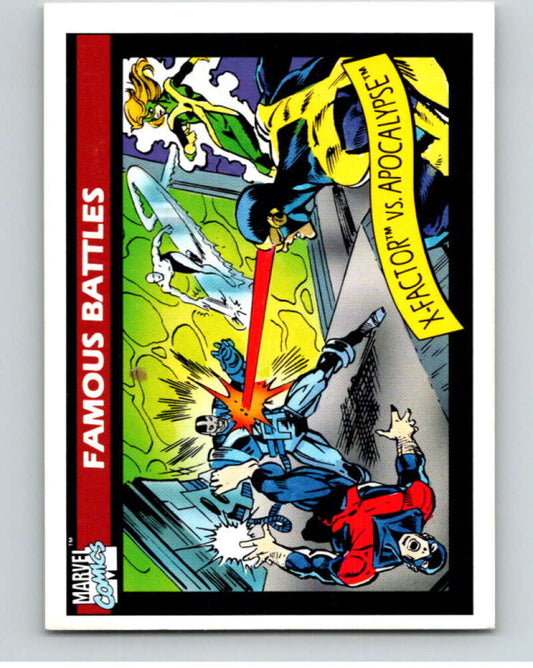 1990 Impel Marvel Universe #117 X-Factor vs. Apocalypse   V73807 Image 1