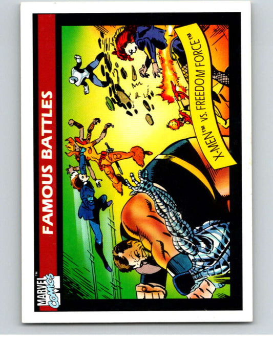 1990 Impel Marvel Universe #118 X-Men vs Freedom Force   V73808 Image 1