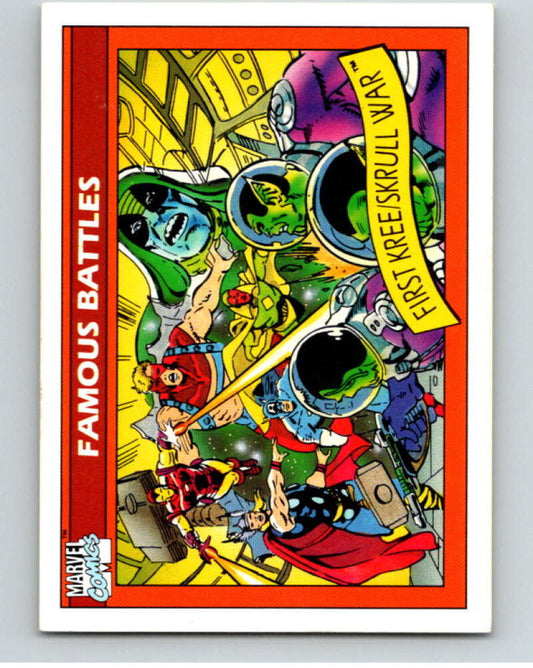 1990 Impel Marvel Universe #123 The Kree-Skrull War   V73810 Image 1