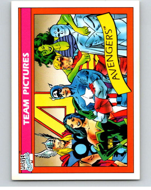 1990 Impel Marvel Universe #138 Avengers   V73811 Image 1