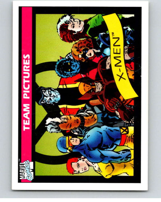 1990 Impel Marvel Universe #140 Team Pictures: X-Men   V73812 Image 1