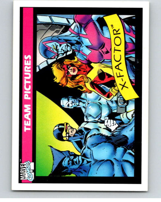 1990 Impel Marvel Universe #143 Team Pictures: X-Factor   V73813 Image 1