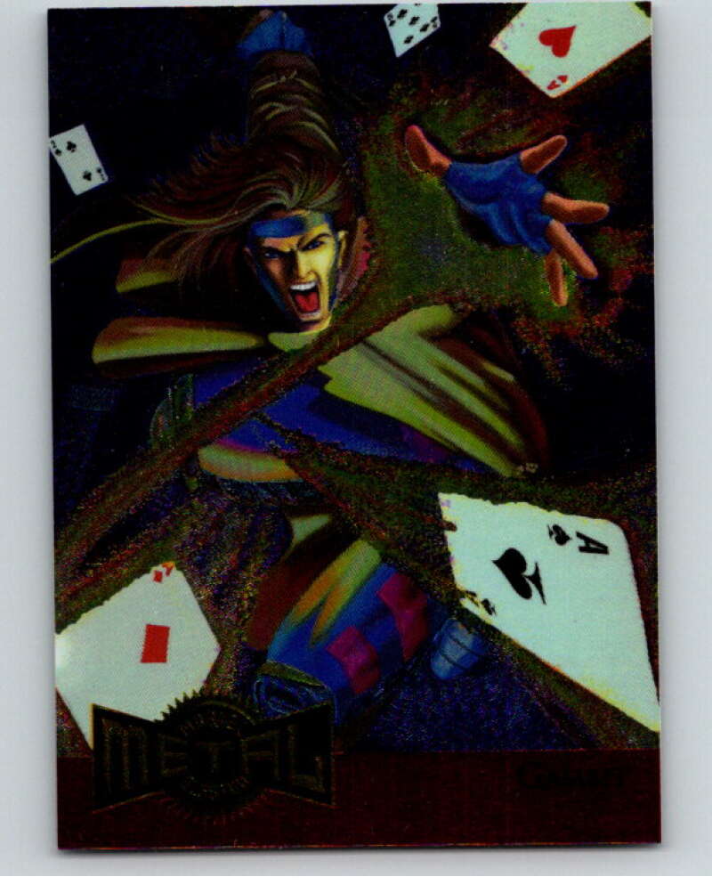 1995 Marvel Metal Metal Blasters #4 Gambit V73820 Image 1