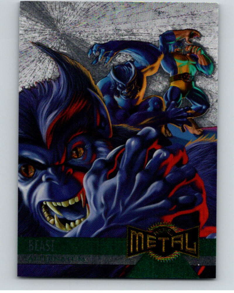 1995 Marvel Metal Silver Flasher #126 Beast V73828 Image 1
