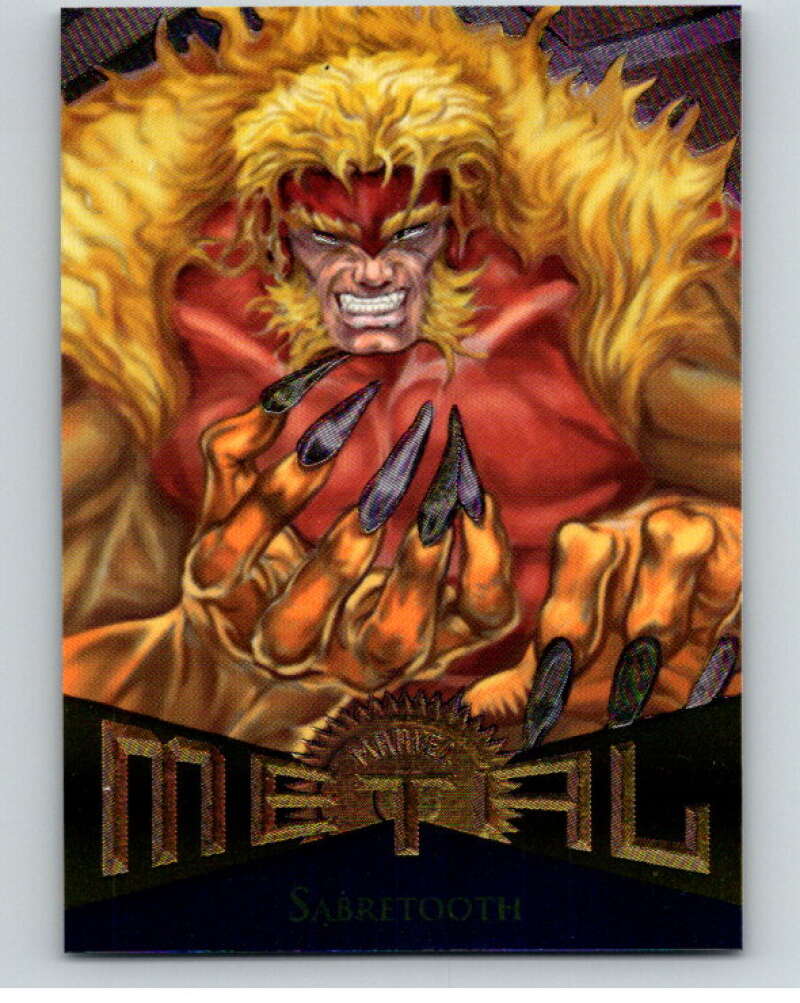1995 Marvel Metal #115 Sabretooth V73854 Image 1