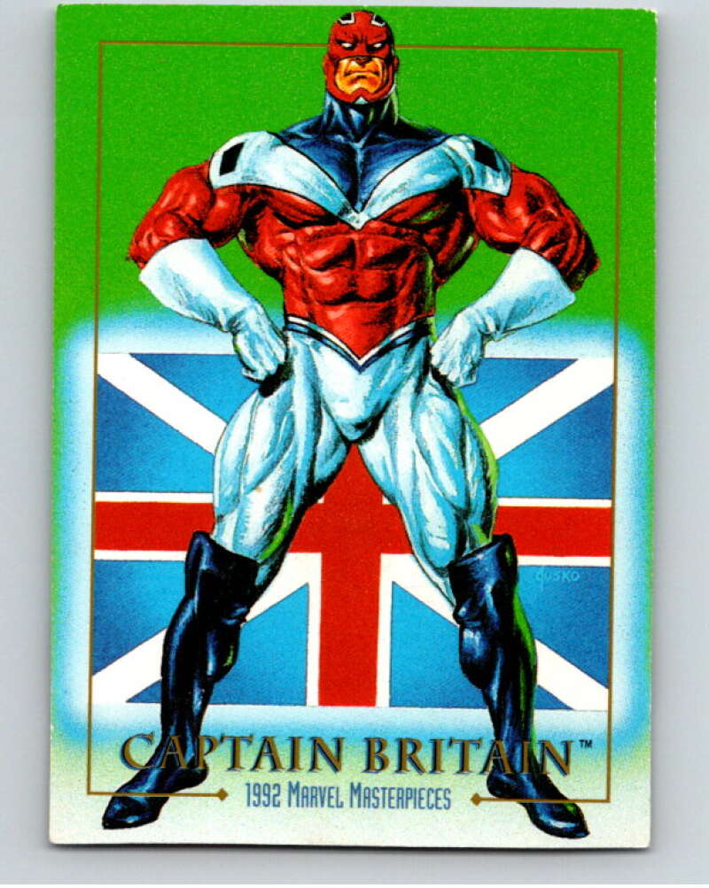 1992 Skybox Marvel Masterpieces #15 Captain Britain V73872 Image 1