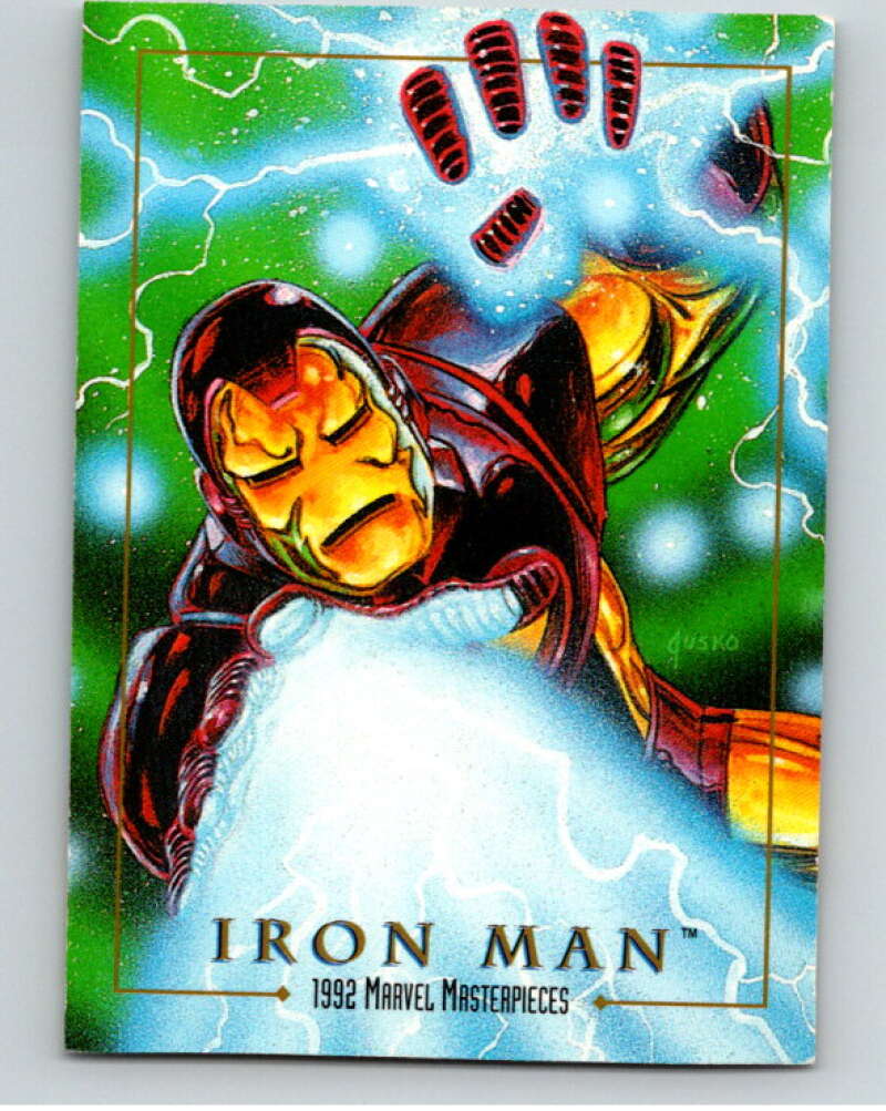 1992 Skybox Marvel Masterpieces #38 Iron Man V73876 Image 1