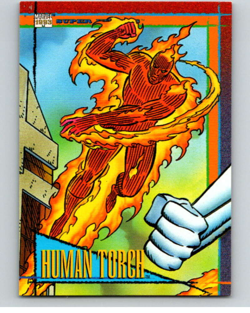 1993 SkyBox Marvel Universe #75 Human Torch V73891 Image 1
