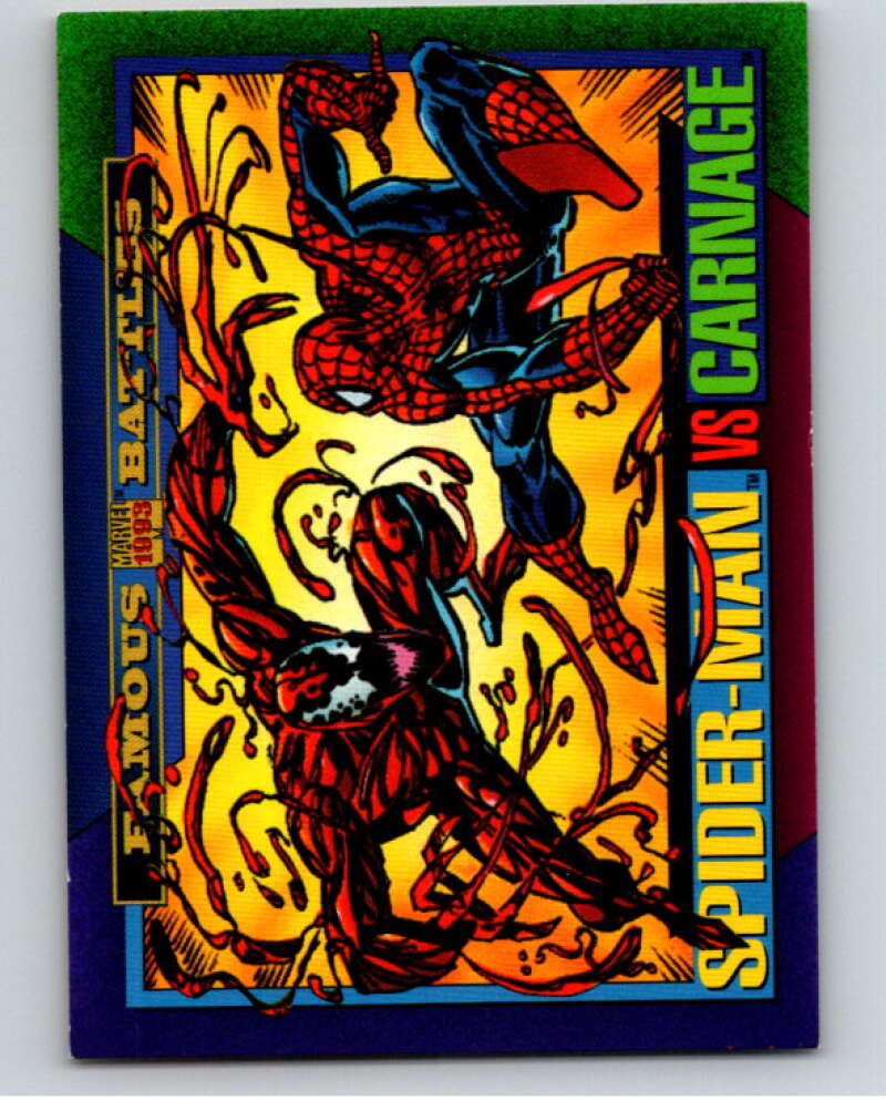 1993 SkyBox Marvel Universe #145 Spider-Man/Carnage V73932 Image 1