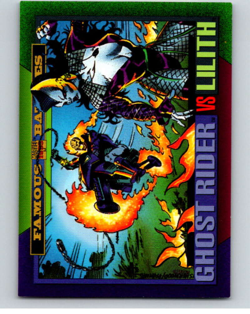 1993 SkyBox Marvel Universe #147 Ghost Rider/Lilith V73934 Image 1