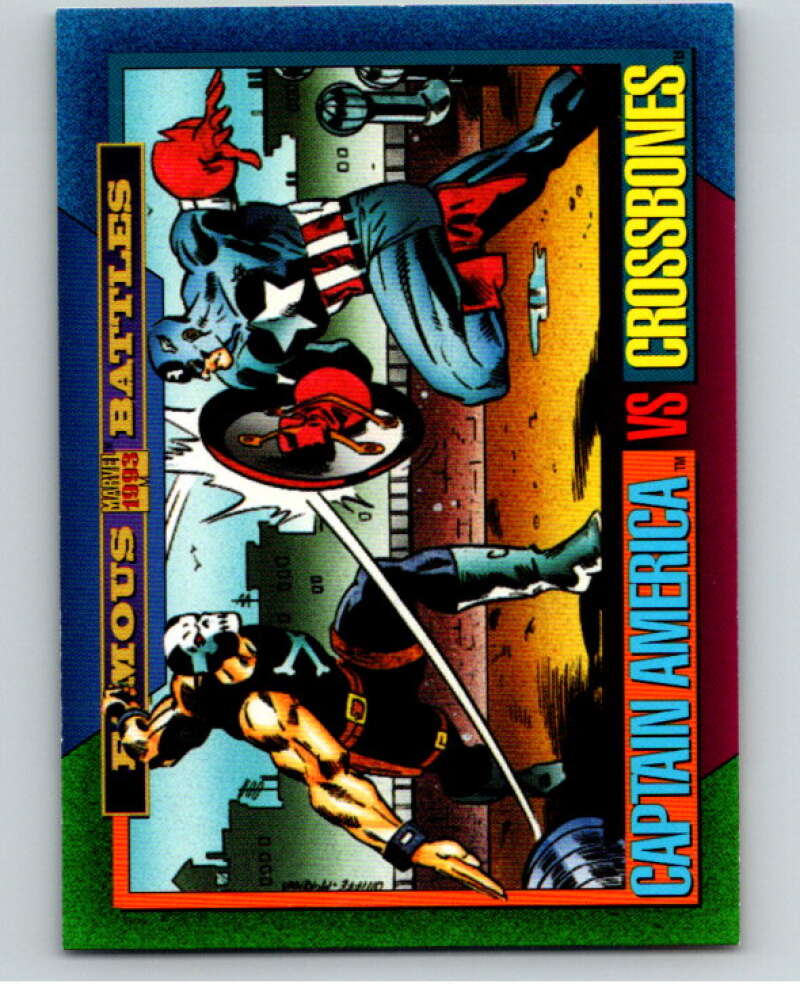 1993 SkyBox Marvel Universe #162 Captain America/Crossbones V73948 Image 1
