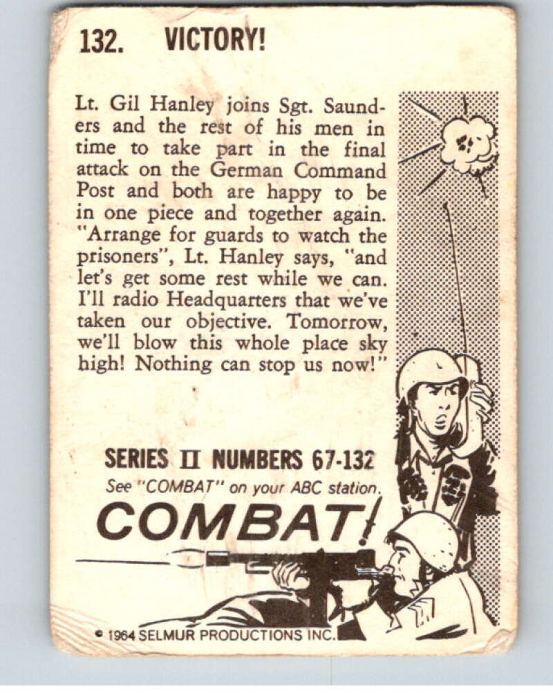 1964 Donruss Combat #132 Victory V74129 Image 2