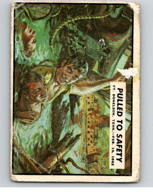 1962 Topps Civil War News #6 Pulled to Safety   V74130 Image 1