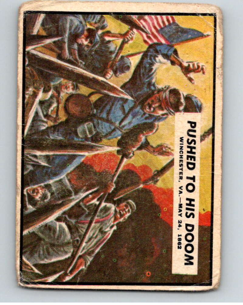 1962 Topps Civil War News #19 Pushed to His Doom V74132 Image 1