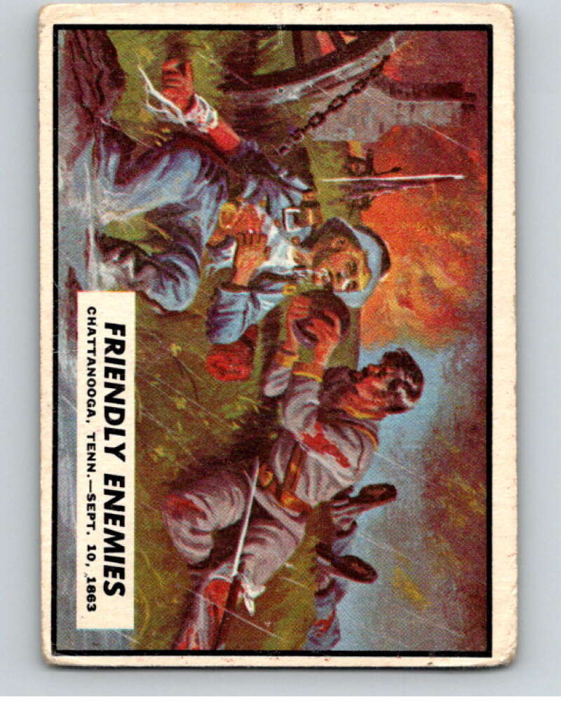1962 Topps Civil War News #52 Friendly Enemies V74135 Image 1