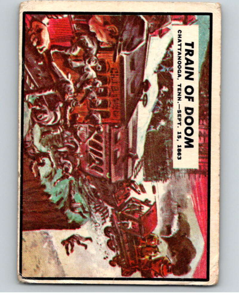 1962 Topps Civil War News #53 Train Of Doom V74136 Image 1