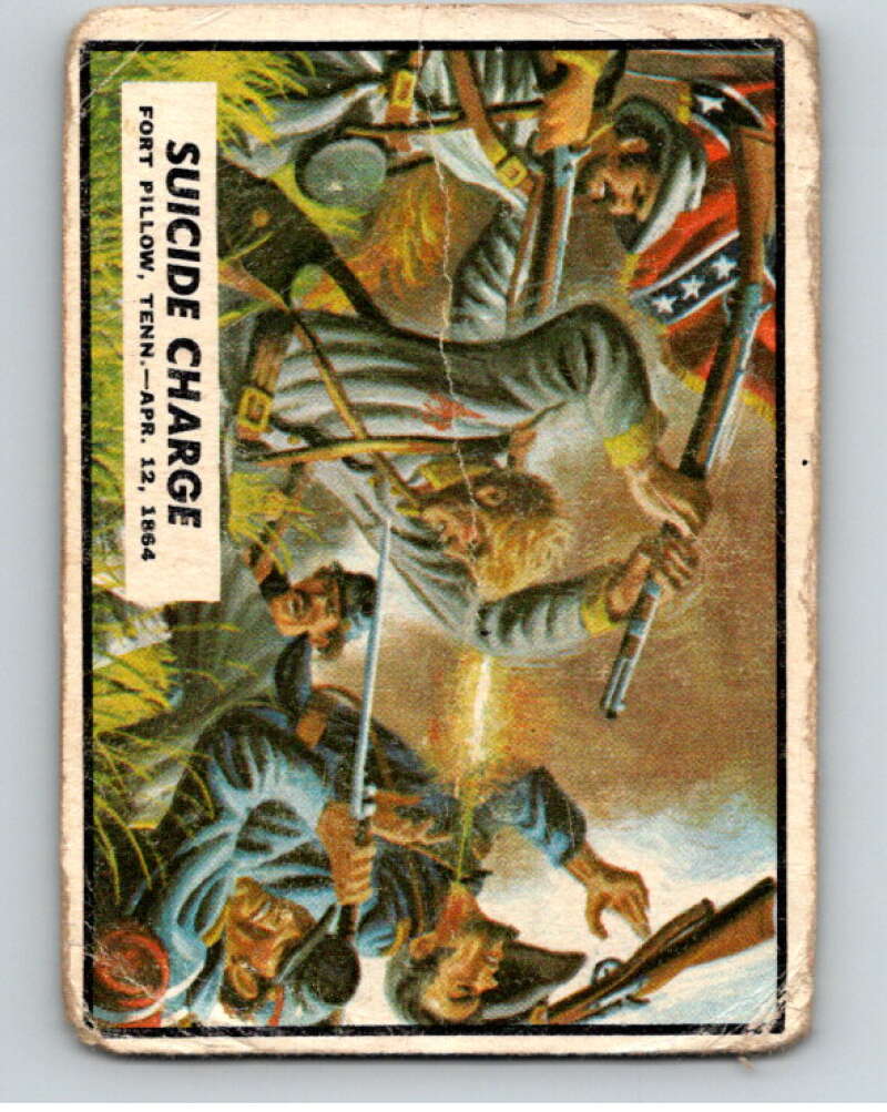 1962 Topps Civil War News #60 Suicide Charge V74138 Image 1