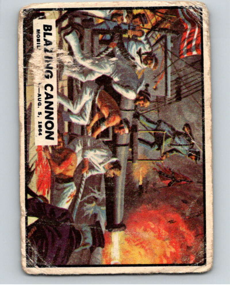 1962 Topps Civil War News #76 Blazing Cannon V74140 Image 1