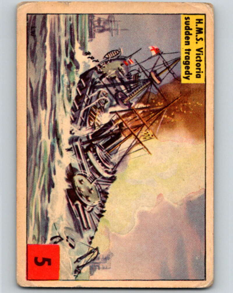 1955 Operation Sea Dog #5 H.M.S. Victoria Sudden Tragedy V74142 Image 1