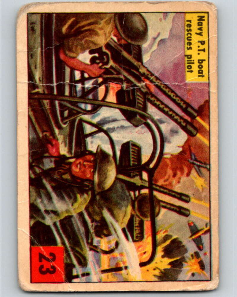 1955 Operation Sea Dog #23 Navy P.T. Boat Rescues Pilot V74143 Image 1
