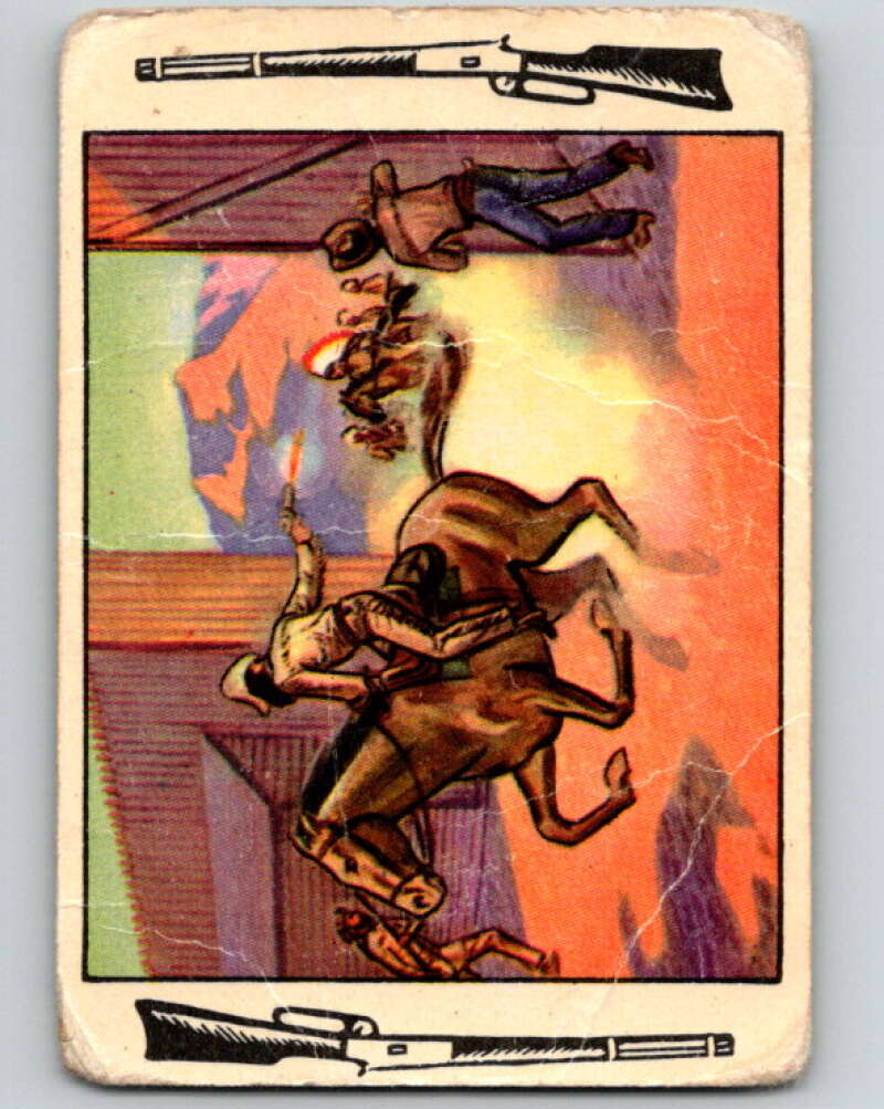 1953 Bowman Frontier Days R701-5 #117 In the Nick of Time V74165 Image 1