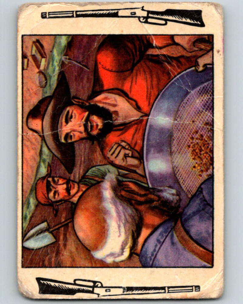 1953 Bowman Frontier Days R701-5 #121 Panning Gold V74166 Image 1