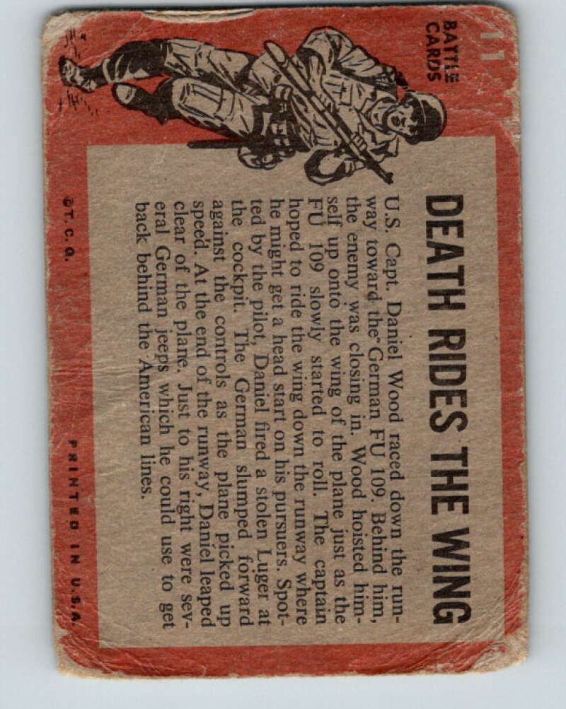 1965 Topps Battle #11 Death Rides the Wing V74187 Image 2