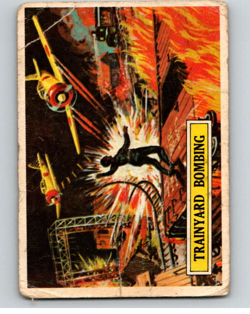 1965 Topps Battle #45 Trainyard Bombing V74194 Image 1