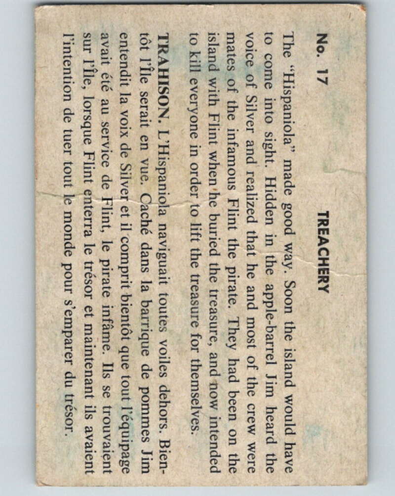 1960 Treasure Island Canadian #17 The "Hispaniola" made good way. V74206 Image 2