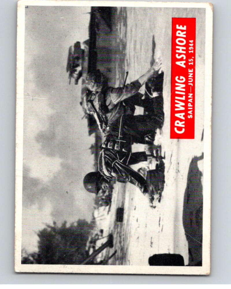 1965 Philadelphia Gum War Bulletin #46 Crawling Ashore V74234 Image 1