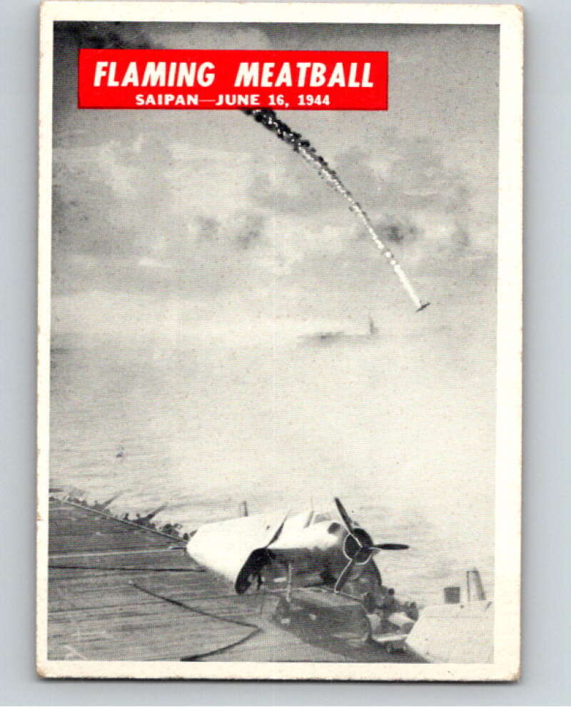 1965 Philadelphia Gum War Bulletin #47 Flaming Meatball V74236 Image 1