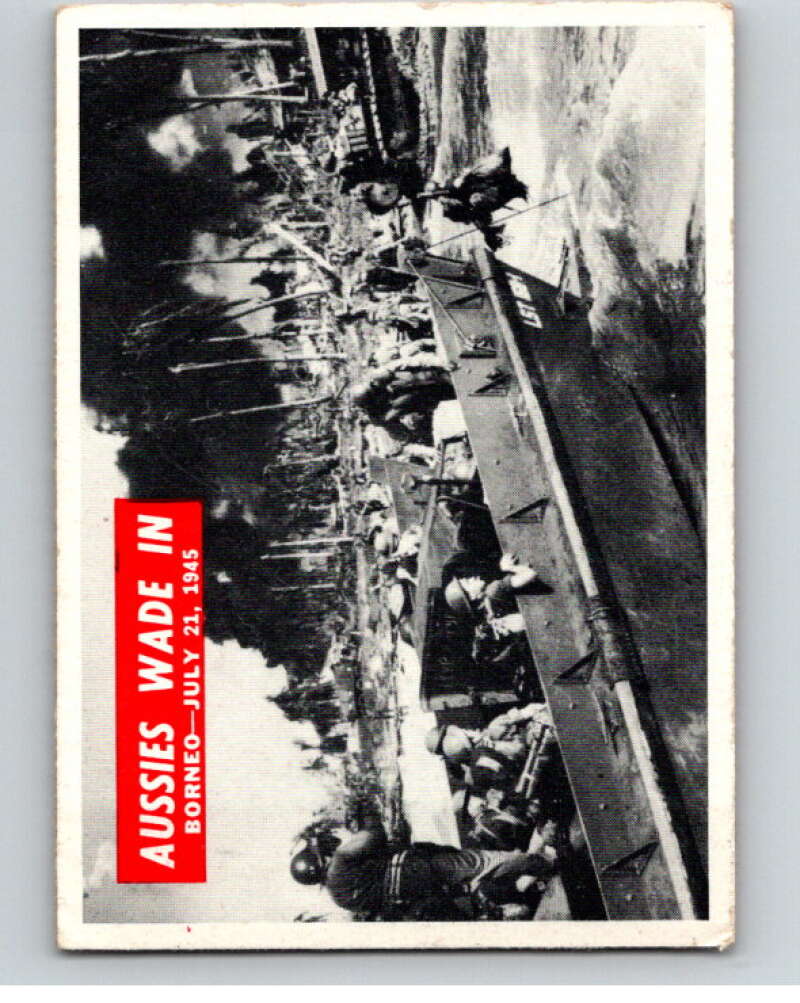 1965 Philadelphia Gum War Bulletin #84 Aussies Wade In V74247 Image 1