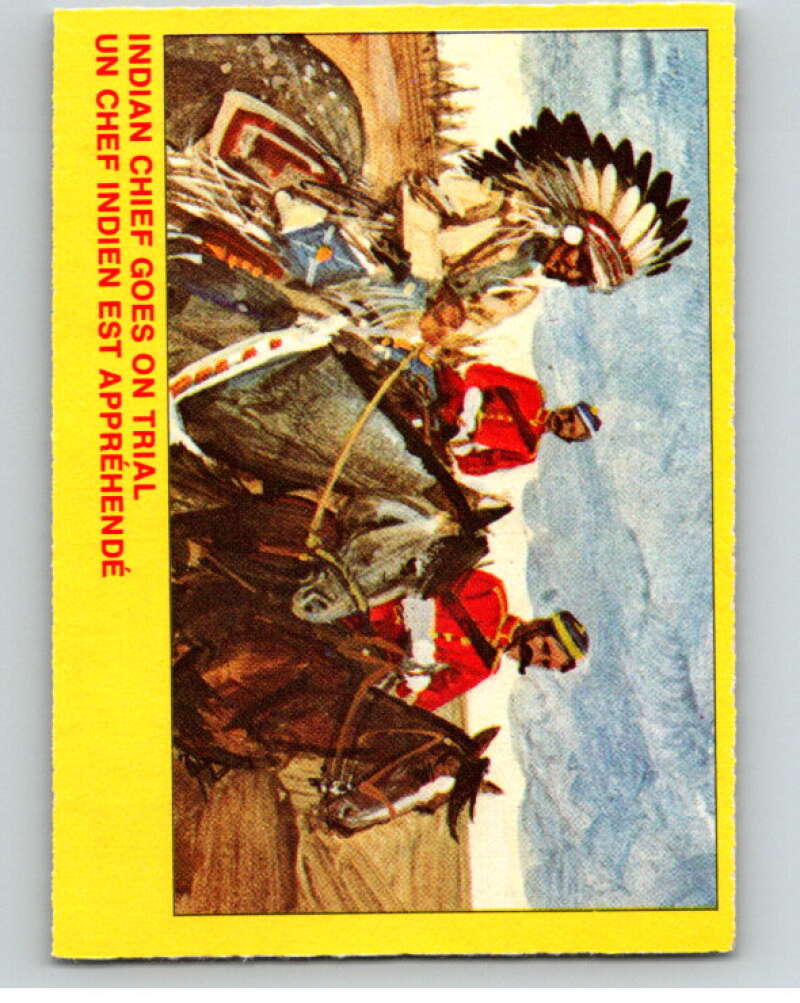 1973 Canadian Mounted Police Centennial #15 Indian Chief Goes on Trial V74285 Image 1