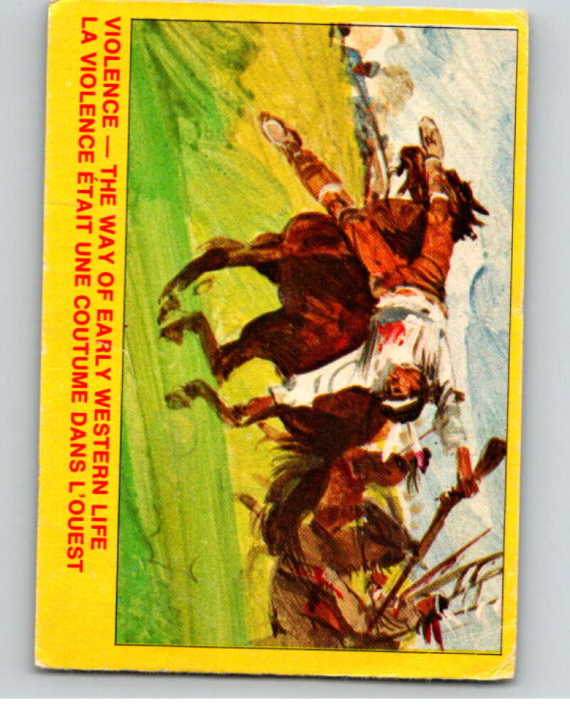 1973 Canadian Mounted Police Centennial #17 Violence V74288 Image 1