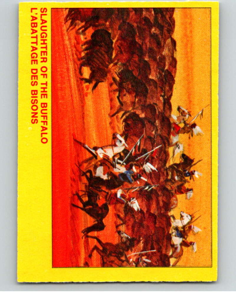 1973 Canadian Mounted Police Centennial #20 Slaughter of the Buffalo V74290 Image 1